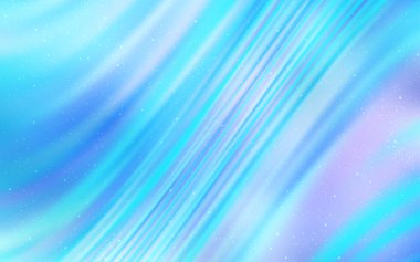 Gece gökyüzü yıldızları ile açık mavi vektör deseni. Renkli kozmik yıldızlar ile glitter soyut illüstrasyon. Astroloji Web siteleri için desen.