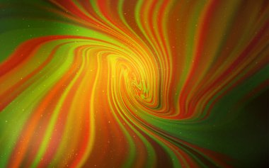 Astronomik yıldızlar ile koyu turuncu vektör arka plan. Soyut şablonda gökyüzü yıldızlarıyla Shining Illustration. İş reklamınız için akıllı tasarım.