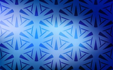  kristaller ile şablon, üçgenler.