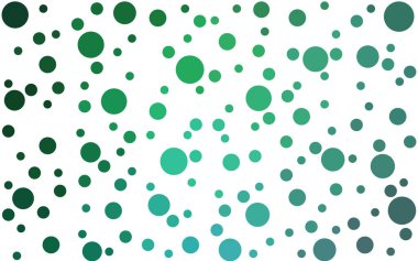 Küreler ile açık yeşil vektör deseni. Doğa tarzında renkli kabarcıklar ile soyut Illustration. Futuristik reklam, kitapçıklar için desen.