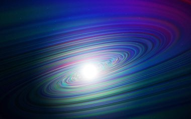 Koyu pembe, uzay yıldızları ile mavi vektör şablonu. Degrade ile bulanık soyut arka planda uzay yıldızları. Reklam, poster, afiş için en iyi tasarım.