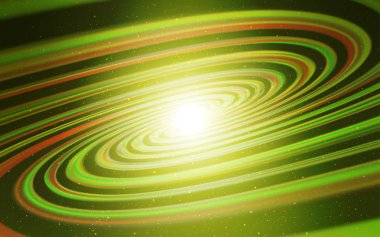 Uzay yıldızları ile açık yeşil vektör şablonu. Soyut şablonda gökyüzü yıldızlarıyla Shining Illustration. Astronomi Web siteleri için desen.