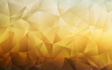 Açık mavi, sarı vektör Çokgen desen. Üçgenler ile renkli soyut illüstrasyon. Marka kitabın zemin için desen.