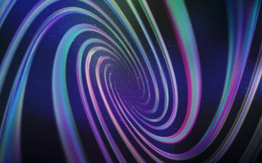 Açık Pembe, astronomik yıldızlı mavi vektör arkaplan. Soyut şablonda gökyüzü yıldızlarıyla parlayan illüstrasyon. Reklamınız, posteriniz, afişiniz için en iyi tasarım.