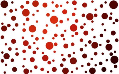 Daireli koyu kırmızı vektör şablonu. Doğa tarzında renkli baloncuklu soyut illüstrasyon. Duvar kağıtlarının dokusu için desen.