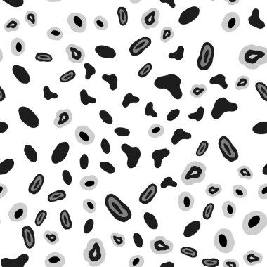 Açık gri vektör Dikişsiz doku diskler ile. Bulanık yağmur damlaları ile parlak soyut Illustration. Kumaş, duvar kağıtları tasarımı için desen.