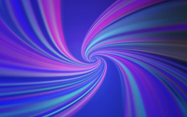 Açık pembe, kavisli çizgiler ile mavi vektör düzeni. Degrade ile soyut tarzda geometrik Illustration. Reklamınız, kitapçıklar, broşürler için yeni bir doku.