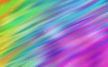 Samanyolu yıldızlar ile ışık Multicolor vektör doku. Renkli kozmik yıldızlar ile glitter soyut illüstrasyon. Futuristik reklam, kitapçıklar için desen.