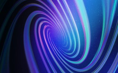 Koyu pembe, gece gökyüzü yıldızlı mavi vektör deseni. Soyut şablonda gökyüzü yıldızlarıyla parlayan illüstrasyon. Astronomi web siteleri için desen.