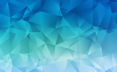 Açık mavi, yeşil vektör soyut Çokgen arka plan. Gradyan ile zarif parlak Çokgen çizim. Marka defteriniz için yeni şablon.