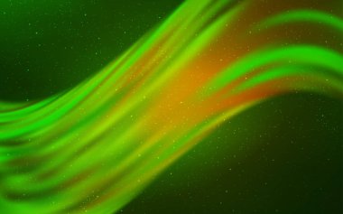 Işık yeşil vektör doku ile Samanyolu yıldız.