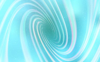 Kozmik yıldızlarla ışık Mavisi vektör düzeni. Bulanık arkaplandaki ve gradyanı olan uzay yıldızları. Astroloji web siteleri için desen.