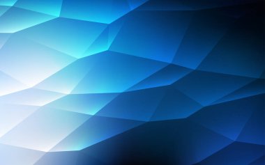 Koyu mavi vektör zemin çizgili, üçgenler. Modern Soyut illüstrasyon renkli üçgenler ile. İşletme reklam, kitapçıklar, broşürler için desen