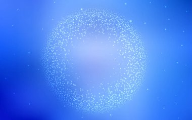 Gökada yıldız ile ışık mavi vektör arka plan. Bulanık arka plan gradyan ile üzerinde alan yıldız. Desen astronomi Web siteleri için.