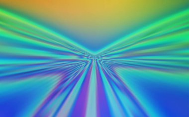 Açık mavi, bükülmüş çizgiler ile yeşil vektör zemin. Gradyan ile bir sirkumfleks soyut Illustration. Reklam, poster, afiş için yepyeni tasarım.