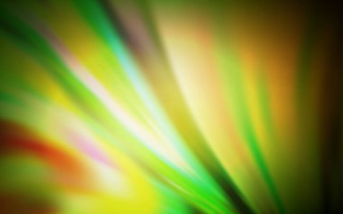 Koyu yeşil, sarı vektör parlak doku bulanık. Gradyan ile yarı ton tarzında yaratıcı Illustration. Marka defteriniz için yeni stil tasarımı.