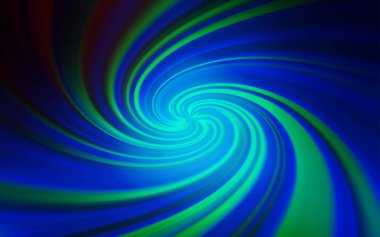 Kavisli çizgiler ile açık mavi vektör zemin. Degrade ile soyut tarzda renkli Illustration. Marka kitabı için zarif desen.