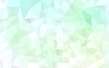 Açık yeşil vektör Çokgen soyut zemin. Üçgenler ile renkli soyut illüstrasyon. İş tasarımınız için yepyeni bir stil.