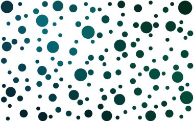 Koyu mavi, kabarcıklı yeşil vektör arkaplanı.