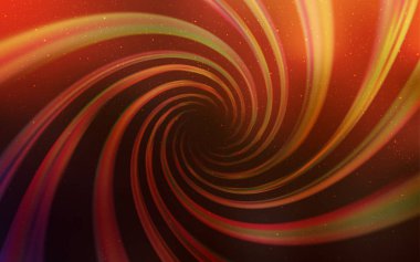 Galaksi yıldızları ile koyu turuncu vektör arka plan. Büyük Dipper yıldızları ile modern soyut Illustration. Kozmik arka planlar için şablon.