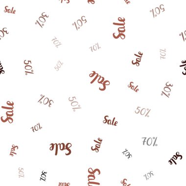 Koyu kırmızı vektör Dikişsiz doku satış fiyatları 30, 50, 70%. Basit tarzda yüzde işaretler renkli seti. Mega promosyonlar, indirimler için fon.