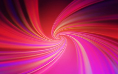 Açık pembe, kavisli çizgiler ile sarı vektör düzeni. Degrade ile soyut tarzda renkli Illustration. İşletmeniz için en iyi renkli tasarım.