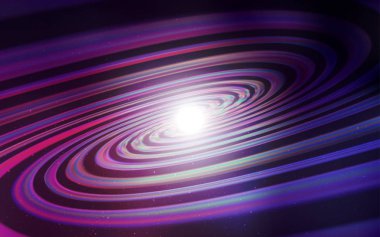 Galaksi yıldızları ile koyu pembe vektör arka plan. Soyut şablonda gökyüzü yıldızlarıyla Shining Illustration. İş reklamınız için akıllı tasarım.