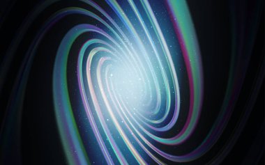 Koyu mavi vektör doku Samanyolu yıldız ile. Parlak astronomik yıldız ile renkli illüstrasyon parlayan. Kozmik arka planlar için şablon.