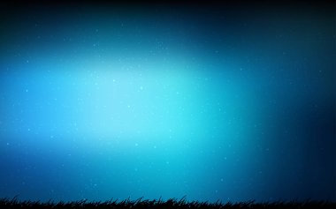 Samanyolu yıldızlı koyu mavi vektör dokusu. Parlak astronomik yıldızlı parlak renkli çizimler. Reklamınız, posteriniz, afişiniz için en iyi tasarım.