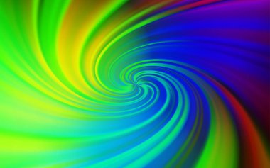 Bükülmüş çizgiler ile Dark Multicolor vektör deseni. Alaycı hatları ile glitter soyut illüstrasyon. Reklamınız, kitapçıklar, broşürler için yeni bir doku.