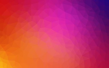 Açık pembe, sarı vektör düşük Poly düzeni.