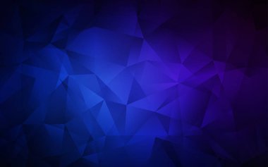 Koyu mavi vektör soyut Çokgen şablon. Üçgenler ile soyut tarzda renkli Illustration. İş tasarımınız için yepyeni bir stil.