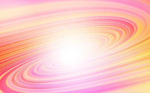 Светло Розовый Желтый Векторный План Космическими Звездами Блестящая Абстрактная Иллюстрация — стоковый вектор