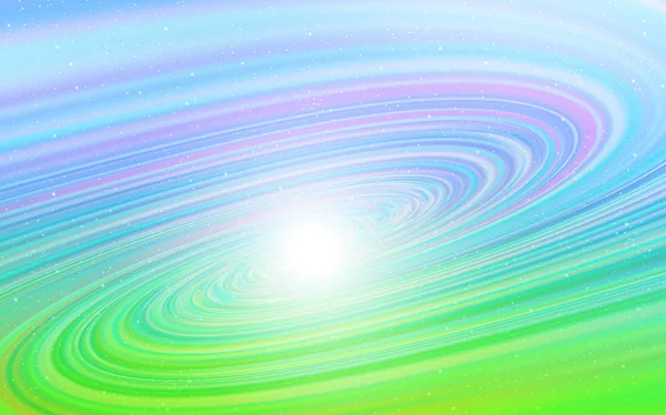 Bleu Clair Fond Vectoriel Vert Avec Étoiles Galaxie Étoiles Espace — Image vectorielle