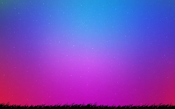 Светло Розовый Голубой Вектор Космическими Звездами Космические Звезды Размытом Абстрактном — стоковый вектор