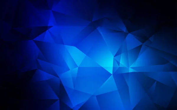 Fond Polygonal Abstrait Vecteur Bleu Foncé Échantillon Aux Formes Polygonales — Image vectorielle