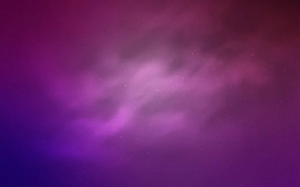 Light Purple Pink Vector Pattern Night Sky Stars Blurred Decorative — Stock Vector