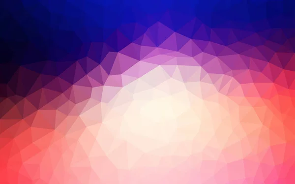 Azul claro, rojo vector gradiente triángulos textura . — Vector de stock