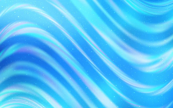 Light Blue Vector Texture Milky Way Stars Glitter Abstract Illustration — Stock Vector