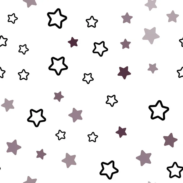 スカイスターとの薄いピンクのベクトルシームレスなテンプレート 星が付いている現代幾何学的な抽象イラスト 窓のブラインド カーテンのためのテクスチャ — ストックベクタ