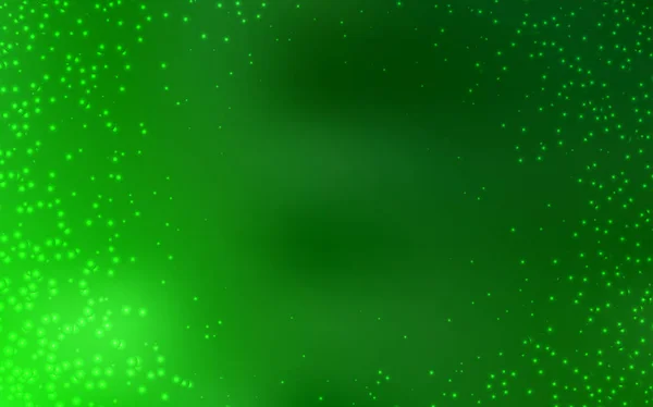 Lekki zielony układ wektorowy z kosmicznymi gwiazdami. — Wektor stockowy