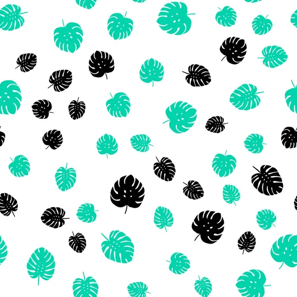 Ανοιχτό Πράσινο Διανύσματος Απρόσκοπτη Κομψή Ταπετσαρία Φύλλα Πολύχρωμη Αφηρημένη Απεικόνιση — Διανυσματικό Αρχείο
