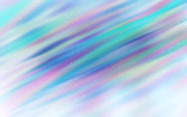 Heller Blauer Vektorhintergrund Mit Galaxiensternen Glitzernde Abstrakte Illustration Mit Farbenfrohen — Stockvektor