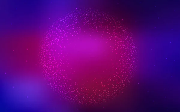 Tmavě růžový, modrý vektor textury s mléčnou dráhu hvězdy. — Stockový vektor
