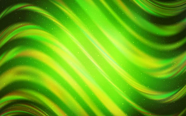 Açık yeşil, galaksi yıldızları ile sarı vektör arka plan. Renkli kozmik yıldızlar ile glitter soyut illüstrasyon. Reklam, poster, afiş için en iyi tasarım.