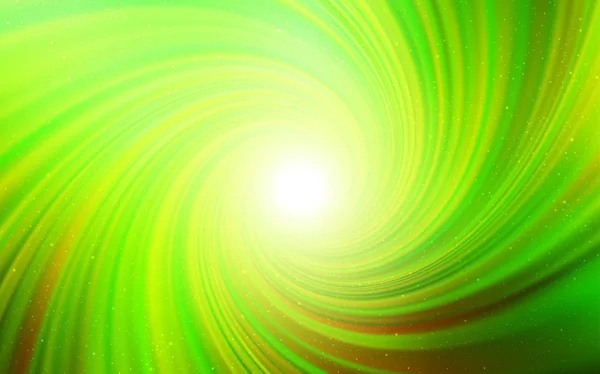 Hellgrünes Gelbes Vektormuster Mit Sternen Nachthimmel Moderne Abstrakte Illustration Mit — Stockvektor