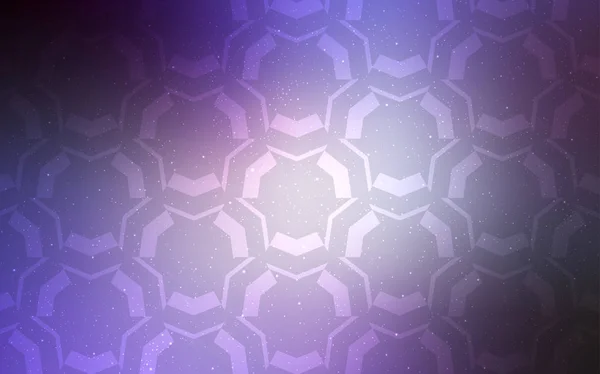 Светло Фиолетовый Векторный Фон Изогнутыми Линиями Красочная Абстрактная Иллюстрация Градиентными — стоковый вектор