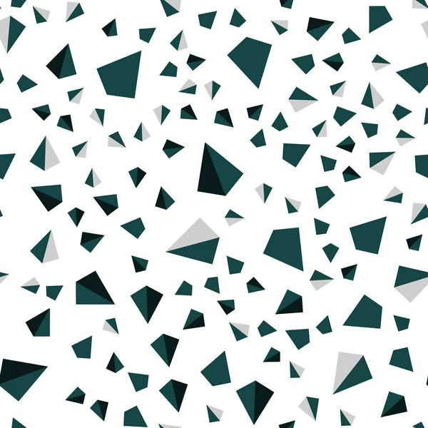Vecteur Vert Foncé Sans Couture Couverture Isométrique Style Polygonal Illustration — Image vectorielle