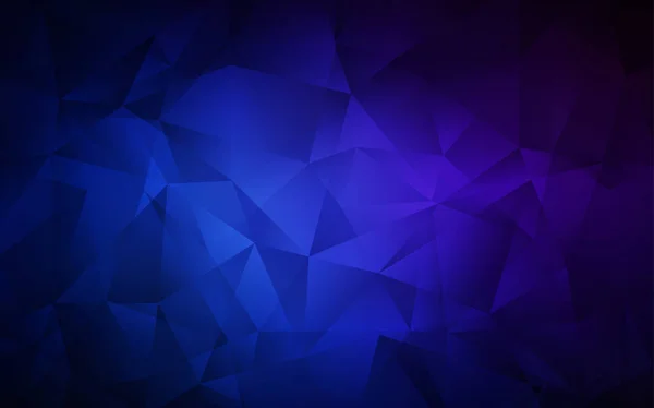 Темний Blue Вектор Абстрактний Багатокутний Шаблон Барвиста Ілюстрація Абстрактному Стилі — стоковий вектор