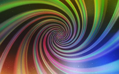 Açık mavi, gece gökyüzü yıldızları ile sarı vektör deseni. Galaksi yıldızları ile basit tarzda bulanık dekoratif tasarım. İş reklamınız için akıllı tasarım.